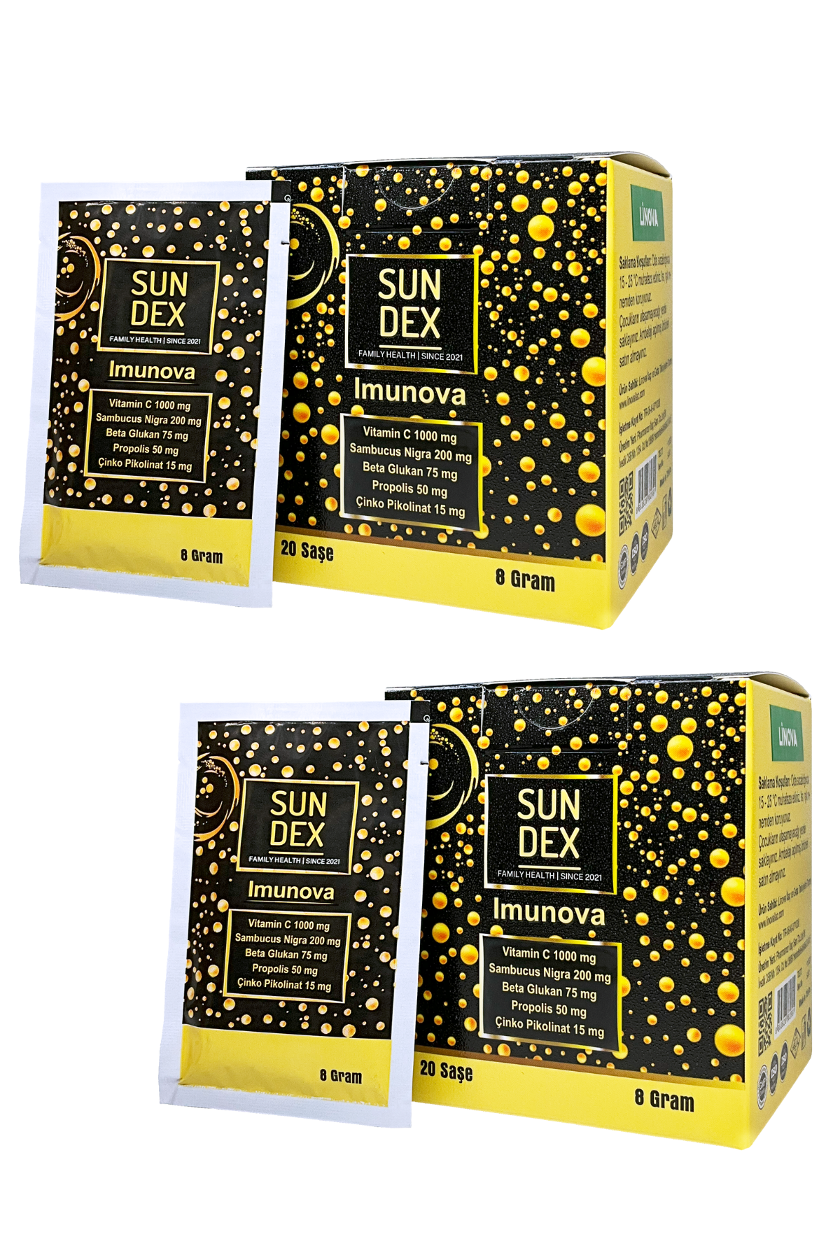 SUNDEX%202’li%20Paket%20Imunova%20Vitamin%20C,%20Sambucus%20Nigra,%20Beta%20Glukan,%20Propolis,%20Çinko%20Pikolinat%2020%20Saşe