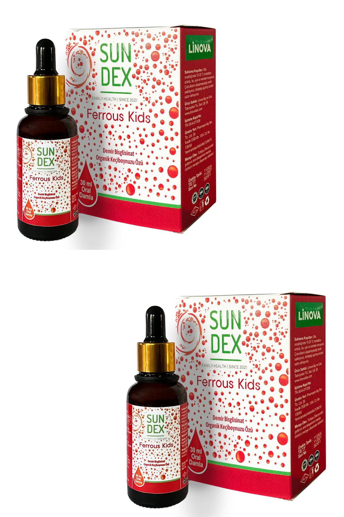 SUNDEX%202’li%20Paket%20Ferrous%20Kids%20Demir%20Bisglisinat%2030%20ml%20Damla