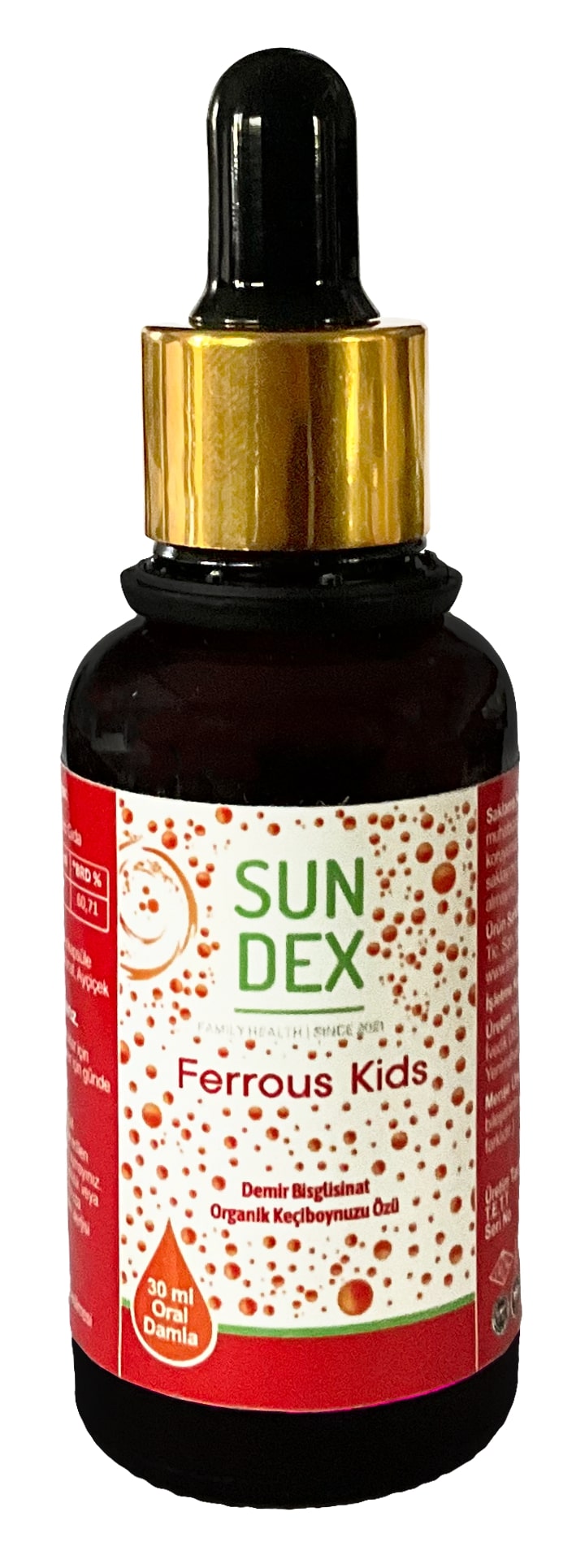 SUNDEX%20Ferrous%20Kids%20Demir%20Bisglisinat%2030%20ml%20Damla