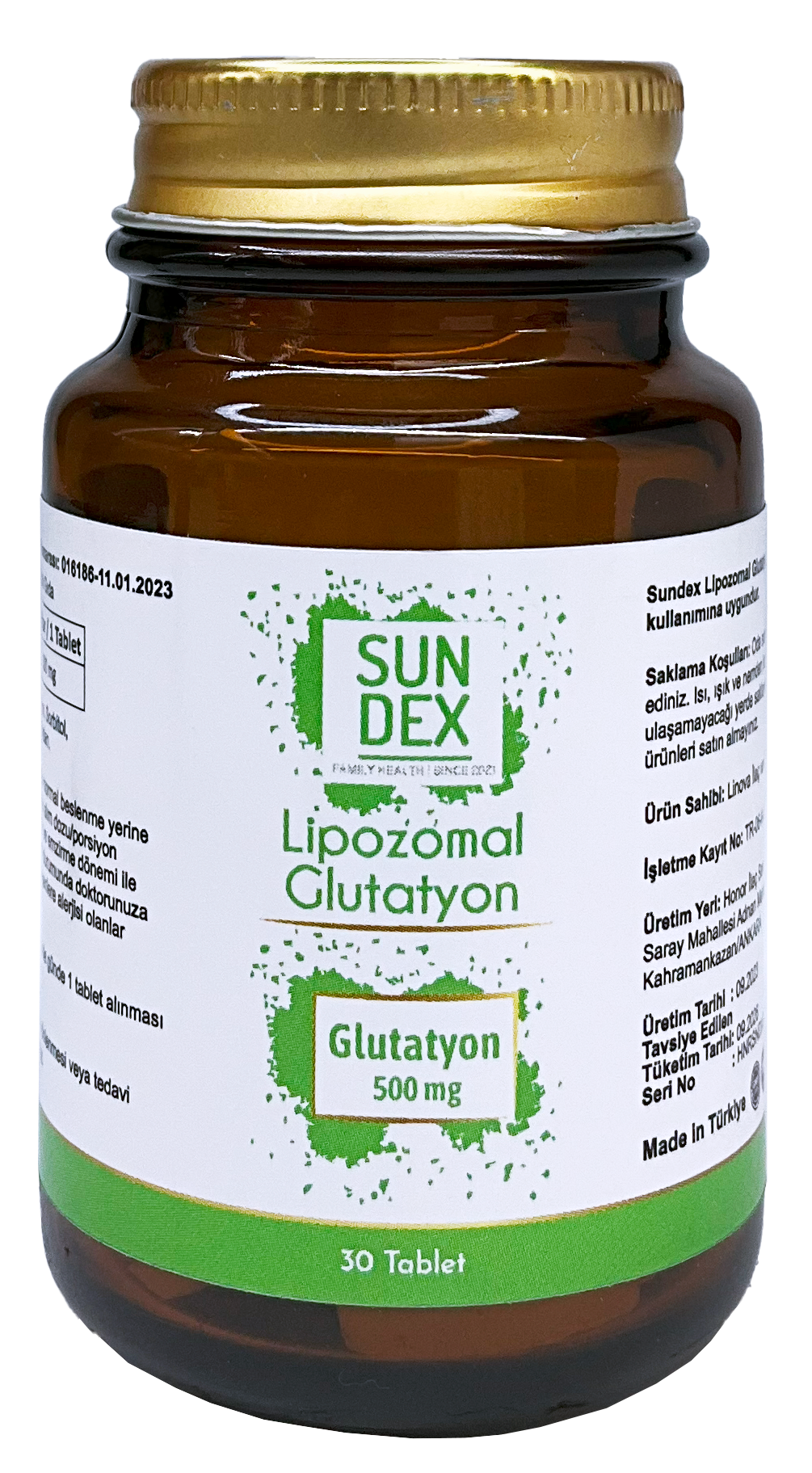 SUNDEX%20Lipozomal%20Glutatyon%20500%20mg%2030%20Tablet