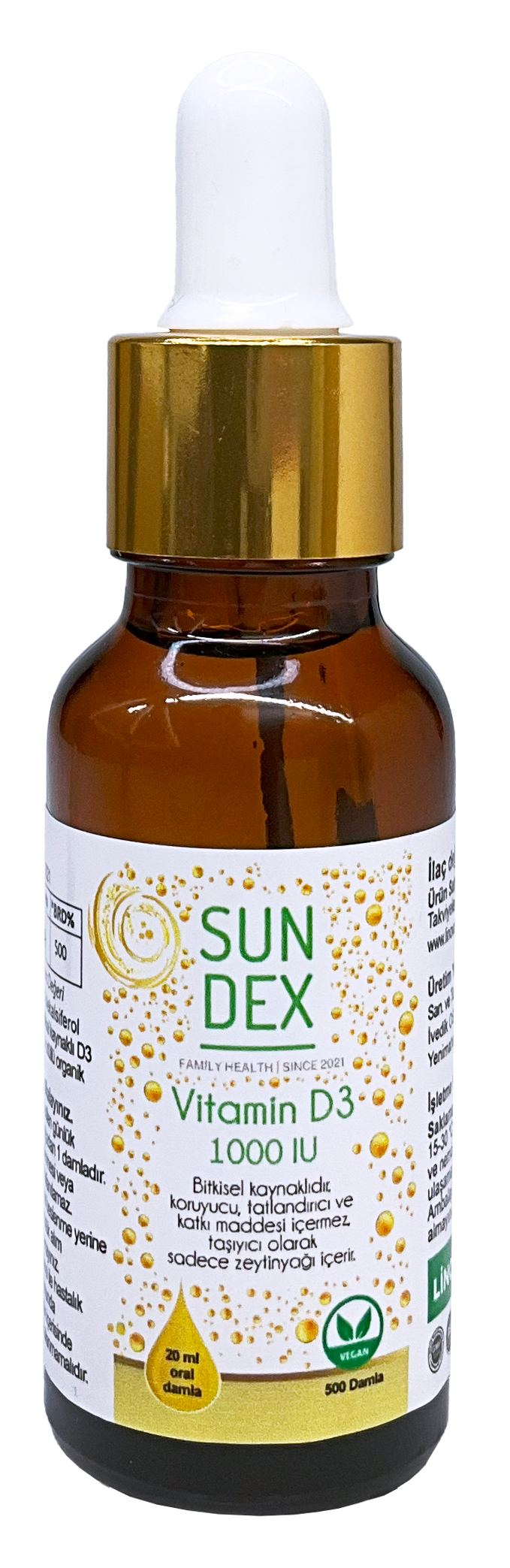 SUNDEX%20Vitamin%20D3%201000%20IU%2020%20ml%20Bitkisel%20Kaynaklı%20500%20Damla