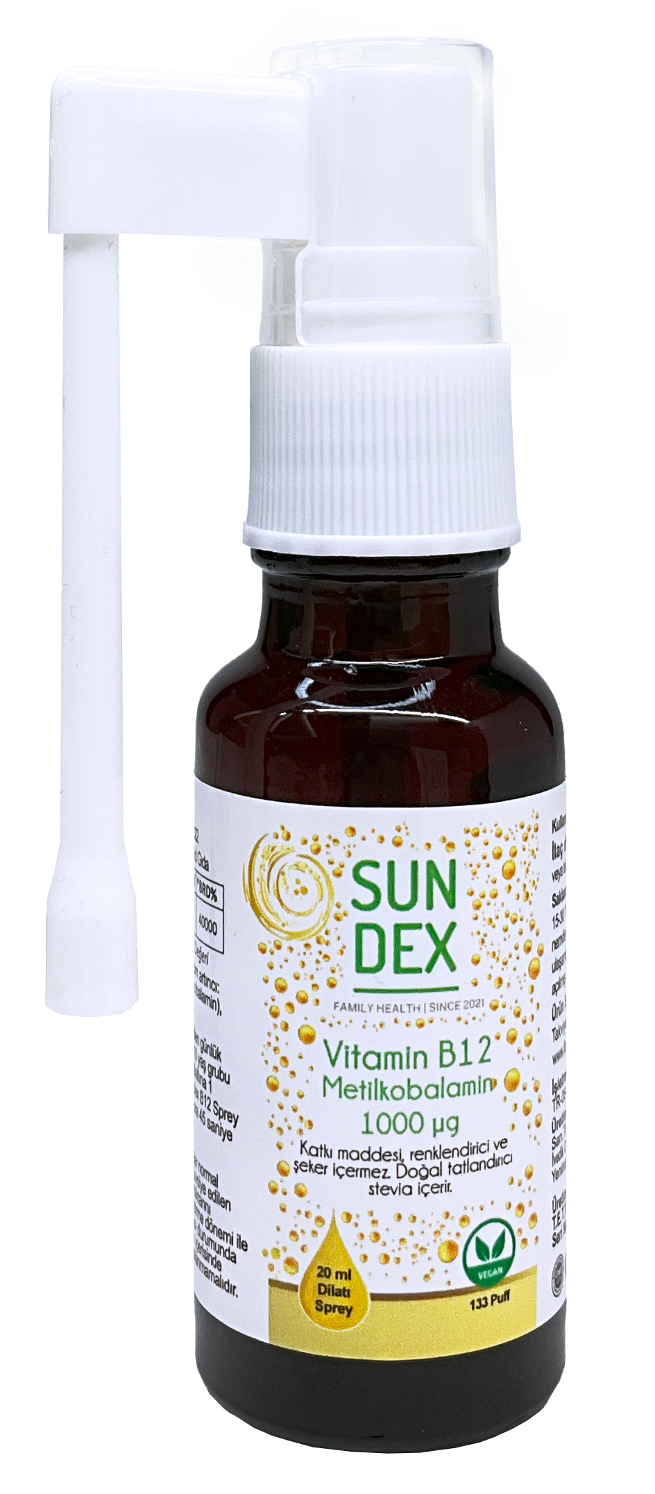 SUNDEX%20Vitamin%20B12%20Metilkobalamin%201000%20µg%2020%20ml%20Dilaltı%20Sprey