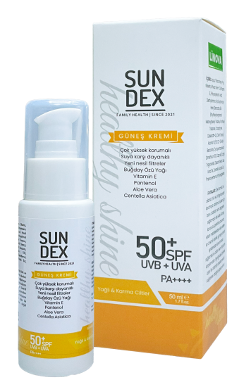 Sundex Healthy Shine SPF 50+ Yüz Güneş Kremi Yağlı ve Karma Ciltler