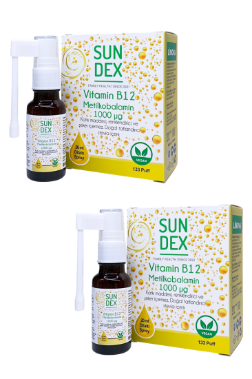 SUNDEX 2’li Paket Vitamin B12