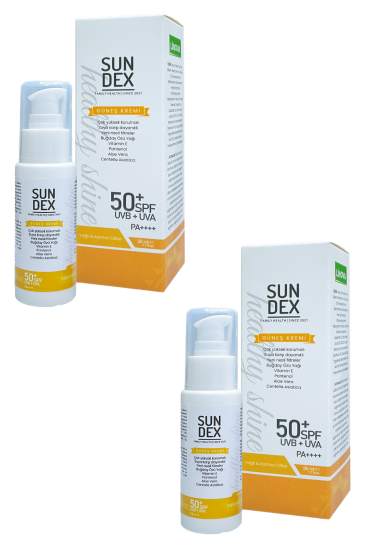 Sundex 2’li Paket Healthy Shine SPF 50+ Yüz Güneş Kremi Yağlı ve Karma Ciltler