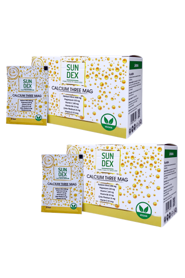 Sundex 2’li Paket Calcium Three Mag 30 Saşe