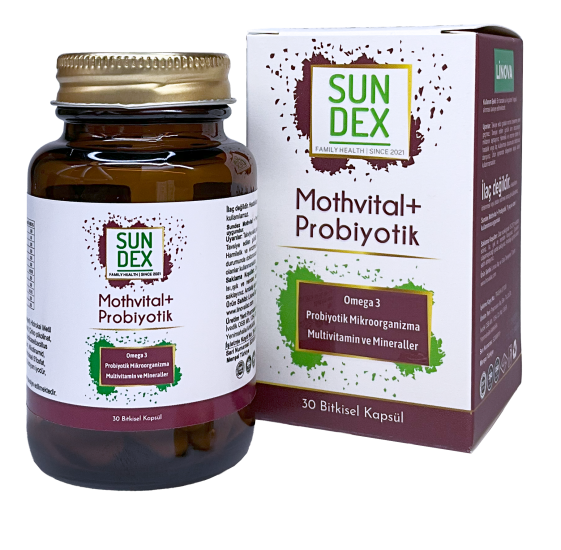 Sundex Mothvital+Probiyotik 30 Bitkisel Kapsül