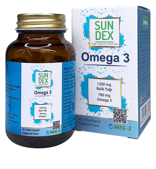 Sundex Omega 3 1200 mg 45 Softjel Kapsül