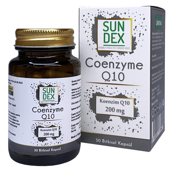 SUNDEX Koenzim Q10 200 mg 30 Bitkisel Kapsül