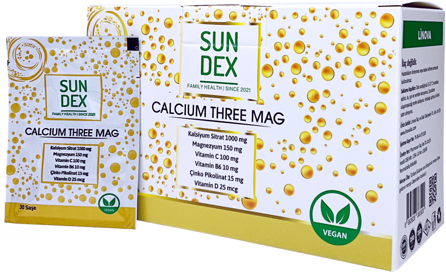 Sundex Calcium Three Mag 30 Saşe